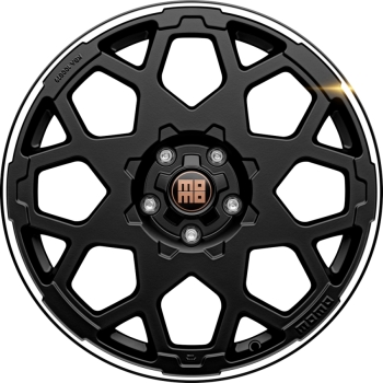 MOMO - HEAVY DUTY - MATT BLACK POLISHED LIP