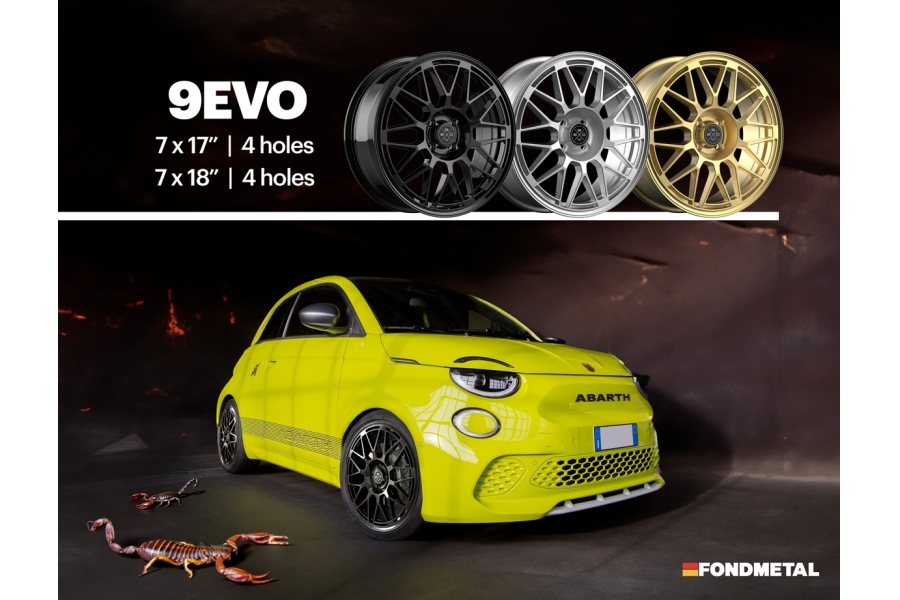 FONDMETAL 9EVO DISPONIBLE PARA EL NUEVO 500E ABARTH