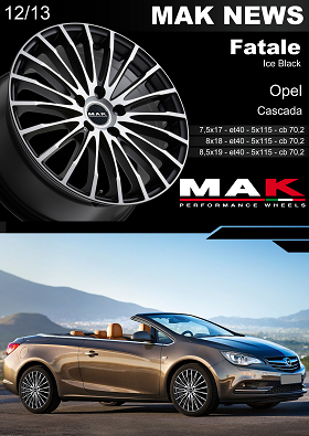 MAK NEWS FATALE ICE BLACK for OPEL CASCADA