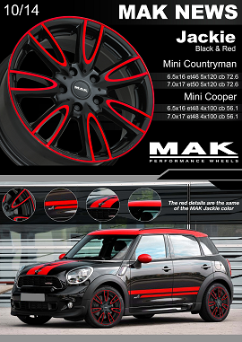 MAK NEWS JACKIE BLACK & RED