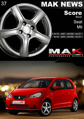 MAK NEWS MAK SCORE SILVER for SEAT Mii