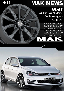 MAK NEWS WOLF for VW GOLF VII