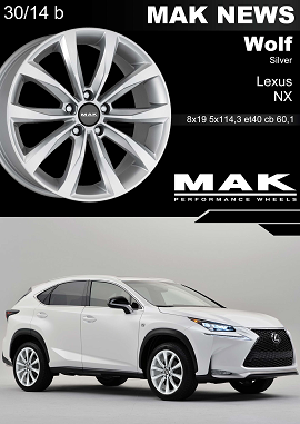 MAK NEWS WOLF SILVER - LEXUS NX