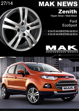 MAK NEWS ZENITH SILVER - FORD ECOSPORT