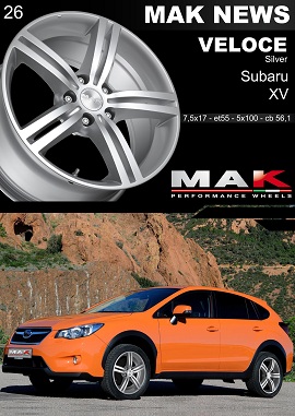 PROPUESTA MAK DE LA SEMANA MATRIX VELOCE for SUBARU XV